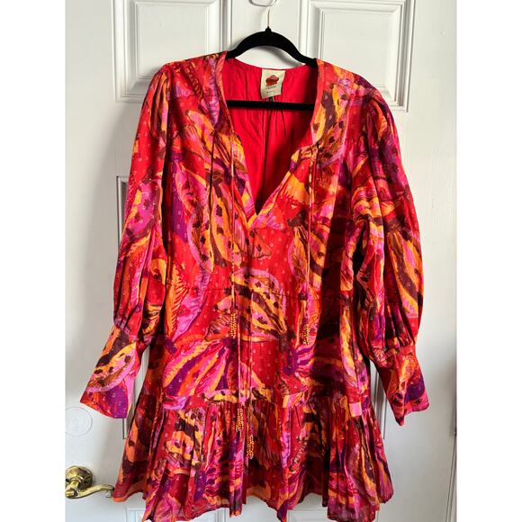 NWOT Farm Rio banana juice mini dress size XL - Picture 3 of 9